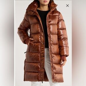 BCBGENERATION Women's Hooded Puffer Coat Medium